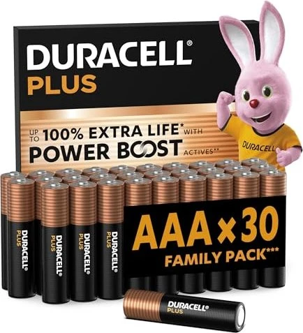 Duracell Plus Micro AAA, 30er-Pack