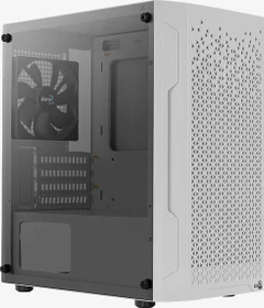 AeroCool Trinity Mini White, weiß, Glasfenster