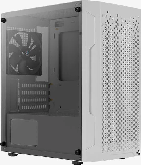 AeroCool Trinity Mini White, weiß, Glasfenster