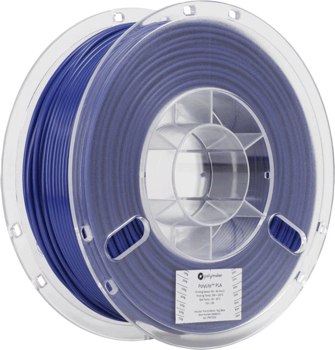 Polymaker PolyLite PLA, blau, Spule, 1.75mm