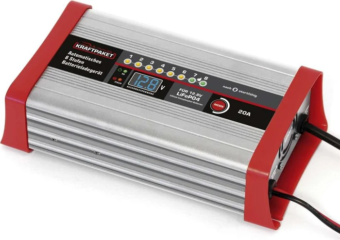 Dino Kraftpaket Batterieladegerät 12.8V 20A für lifepo4-/LFP-Lithium-Batterien