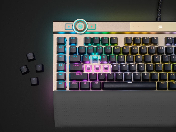Corsair Gaming K100 RGB Midnight Gold, Corsair OPX, USB, US