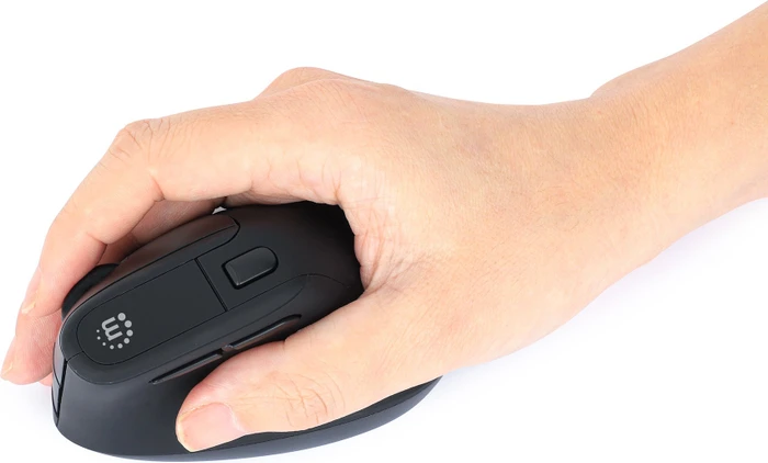 Manhattan Office Pro Vertical Ergonomic Wireless Mouse, schwarz, USB