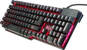 GeneralKeys Halbmechanische Gaming-Tastatur, schwarz, USB, DE (PX4195)