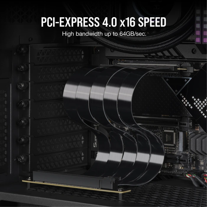 Corsair Premium Extension Cable, gewinkelt, PCIe 4.0, 300mm