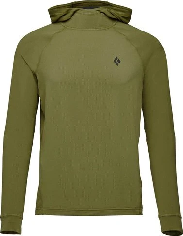 Black Diamond Alpenglow Hoody Funktionsshirt langarm camp green (Herren)
