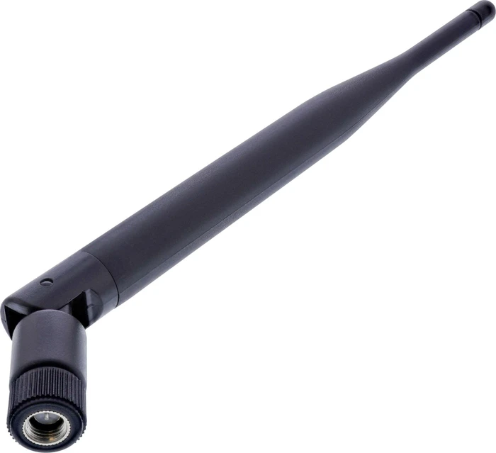 InLine WLAN Antenne, mit Gelenk Antenne, 2.4GHz, 5dBi, SMA, omnidirektional, schwarz