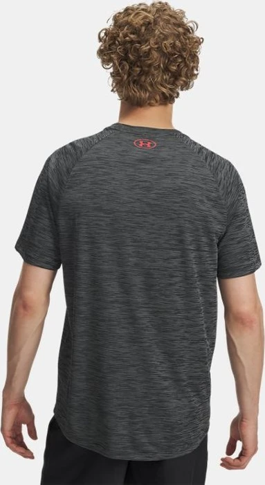 Under Armour Tech Textured Funktionsshirt kurzarm black/racer red (Herren)