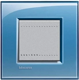 Bticino Livinglight Abdeckrahmen 1-fach, blau