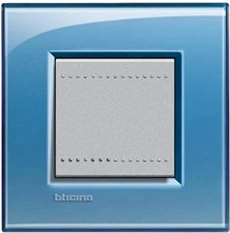 Bticino Livinglight Abdeckrahmen 1-fach, blau