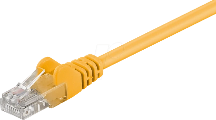 goobay Patchkabel, Cat5e, U/UTP, RJ-45/RJ-45, 20m, gelb
