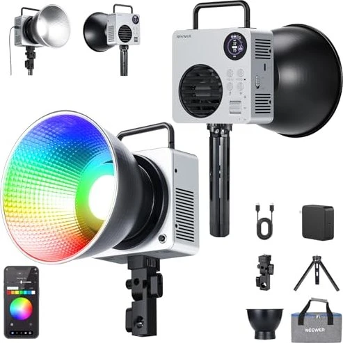 Neewer HB80C 80W RGBWW Mini COB LED Video Light