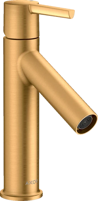 Hansgrohe Axor Starck Einhebel-Waschtischmischer 100 mit Hebelgriff und Ablaufgarnitur brushed gold optic