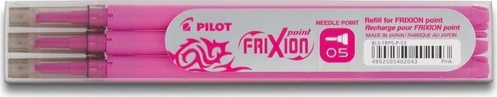 Pilot FriXion Point BLS-FRP5-P-S3 Rollerballmine RB 0.5mm pink, 3er-Pack