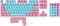 Mountain Mineral Keycap Set, Kunststoff (PBT) Double-Shot, rosa/blau, 113 Tasten (104+9), ANSI-US Vorschaubild