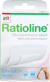 Lohmann & Rauscher Ratioline Wundverband steril, 3.8 x 3.8cm, 10 Stück
