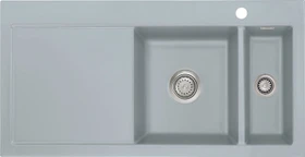 systemceram Mera 100 F Einbau Becken rechts titan
