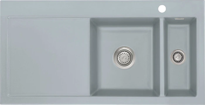 systemceram Mera 100 F Einbau Becken rechts titan