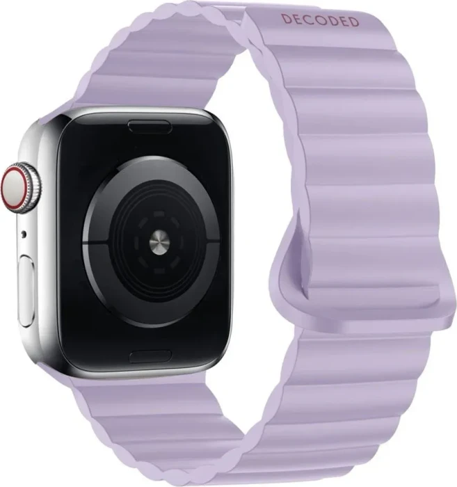 Decoded Silicone Traction Loop Band für Apple Watch 42mm digital lavender purple