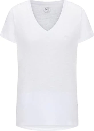 Lee V-Neck Funktionsshirt kurzarm bright white (Damen)