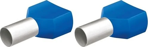 Knipex Twin-Aderendhülsen 2x 2.5mm² blau 100 Stück