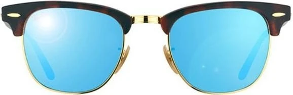 Ray-Ban RB3016 Clubmaster Flash Lenses 49mm havana/blau flash