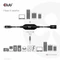 Club 3D USB-C 3.0 Kabel, aktiv, 5Gb/s, USB-C 3.0 Stecker auf USB-A 3.0 Buchse, 10m Vorschaubild