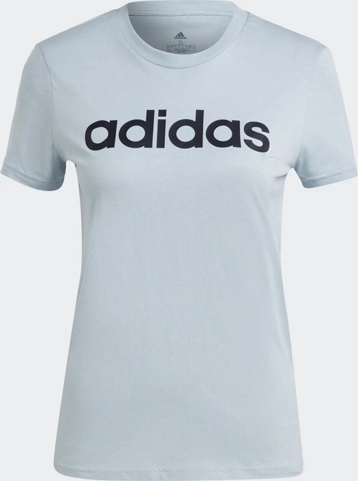 adidas Loungewear Essentials Slim Logo T-Shirt kurzarm wonder blue/legend ink (Damen)