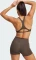 adidas Aeroimpact Luxe Training Light-Support Sport-BH shadow olive (Damen) Vorschaubild