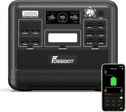 Fossibot F2400 Solargenerator schwarz, 2048Wh