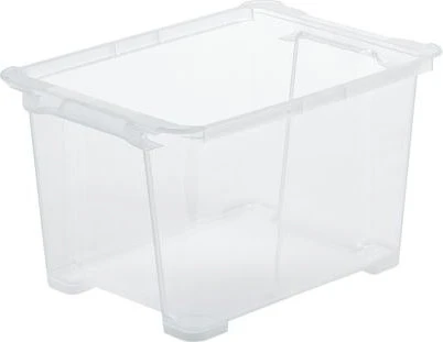Rotho Evo Easy Storage Aufbewahrungsbox, 15l, transparent/transparent