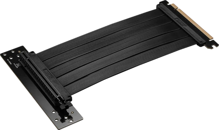 MSI MPG Riser Kabel, gewinkelt, PCIe 4.0, 180mm, schwarz