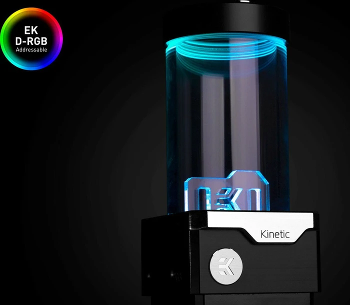 EK Water Blocks Quantum Line EK-Quantum Kinetic TBE 160 VTX PWM D-RGB, Acetal, mit Pumpe