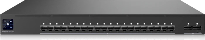 Ubiquiti UniFiSwitch Enterprise Audio/Video Fiber Rackmount 10G Managed Switch, 20x SFP+, 4x QSFP28