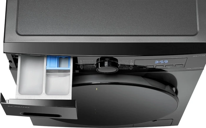 Bomann WA 7112 Frontlader titan schwarz