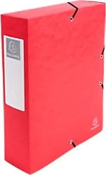 Exacompta Archivbox Colorspan Karton 80mm, A4, rot, 6er-Pack
