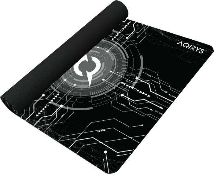 Aqirys Gruis Medium Mouse Pad, 450x400mm, Motiv schwarz/weiß