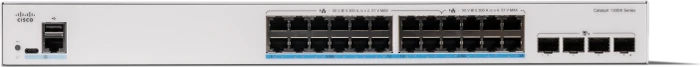 Cisco Catalyst 1300X Rackmount 2.5G Managed Switch, 24x RJ-45, 4x SFP28, 740W PoE++