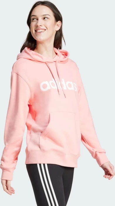 adidas Essentials Linear Hoodie semi pink spark (Damen)