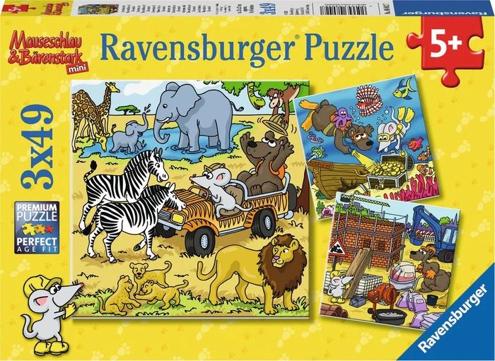 Ravensburger Puzzle Mauseschlau und Bärenstark Abenteuer mit Mauseschlau und Bärenstark