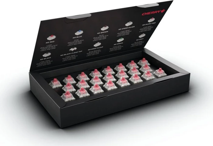 Cherry MX RGB SILENT RED Switch Kit, MX RGB SILENT RED 50Mio Switch Set, MX3A, 23er-Pack