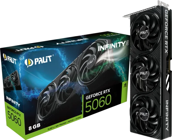 Palit GeForce RTX 5060 Infinity 3, 8GB GDDR7, HDMI, 3x DP