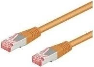 goobay Patchkabel, Cat6, S/FTP, RJ-45/RJ-45, 1m, orange