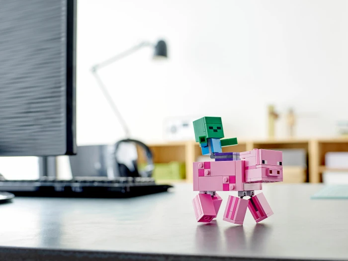 LEGO Minecraft - BigFig Schwein mit Zombiebaby