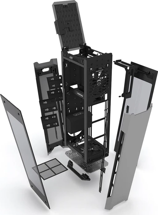 Phanteks Evolv Shift X anthrazit, Glasfenster, Mini-ITX