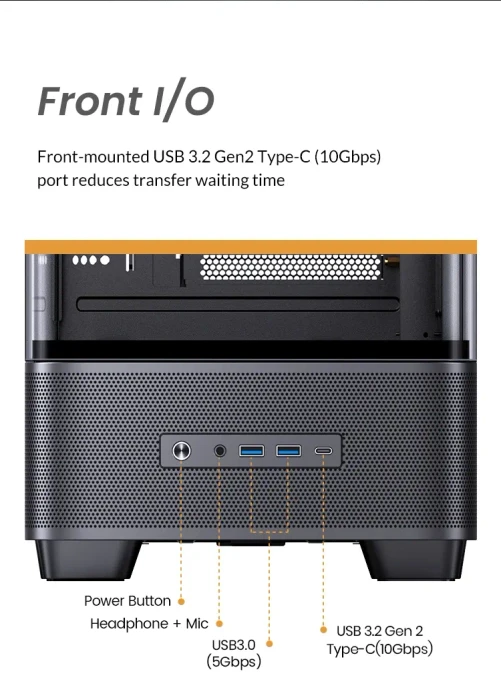 Jonsbo TK-5 Black, Glasfenster