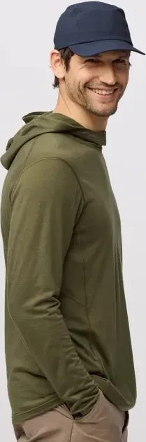 Fjällräven Abisko Wool Hoodie Funktionsshirt langarm laurel green (Herren)