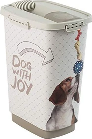 rotho Tierfutterbehälter Cody, 25l, dog with joy
