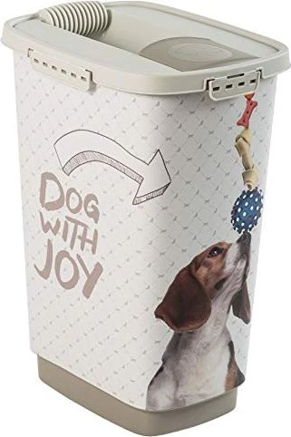 rotho Tierfutterbehälter Cody, 25l, dog with joy