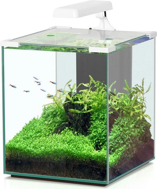 Aquatlantis Nano Cubic 30 Aquarium-Set, White High Gloss, 26l